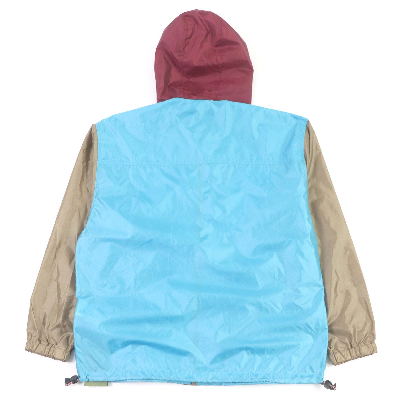 GUCCI 23SS Hooded Mountain Parka Nylon Jacket Blue Multi Size 42