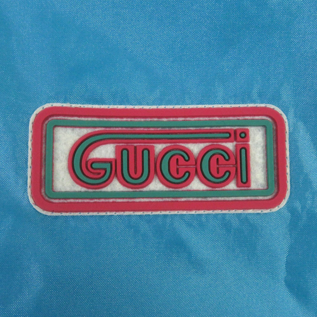 GUCCI 23SS Hooded Mountain Parka Nylon Jacket Blue Multi Size 42
