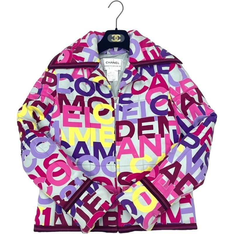 Chanel P16058V08941 All-Over Logo Jacket Multicolor