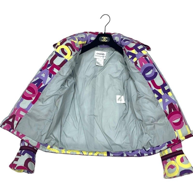 Chanel P16058V08941 All-Over Logo Jacket Multicolor