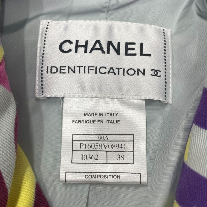 Chanel P16058V08941 All-Over Logo Jacket Multicolor