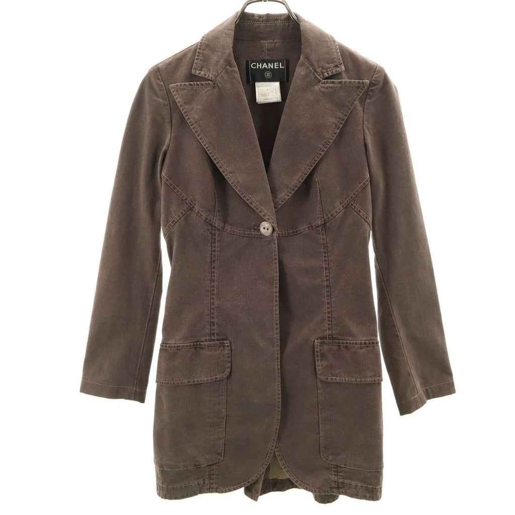 Chanel P20703V11996 Cotton Jacket Brown 34