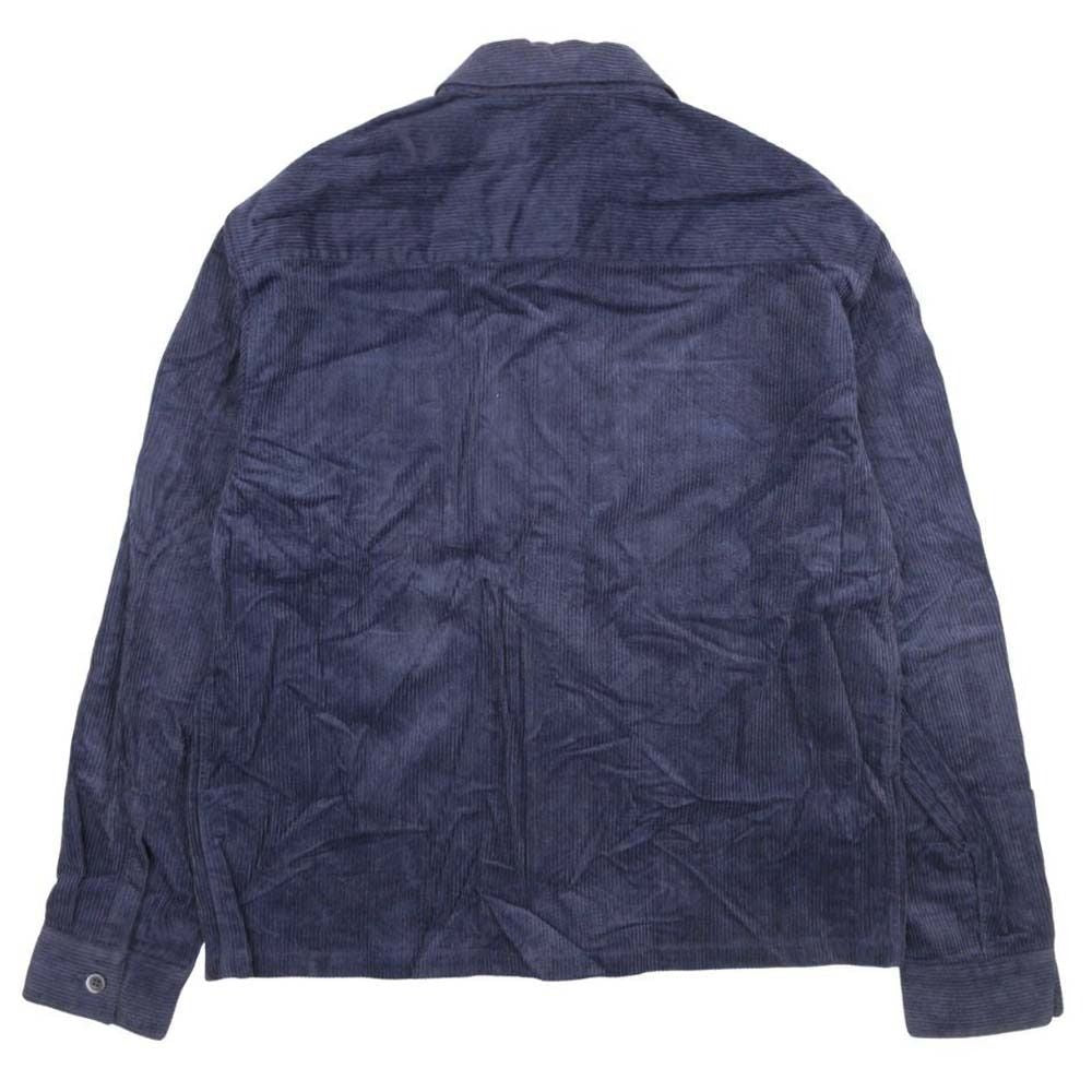 Dior Homme Corduroy Work Jacket Logo Patch Blouson Dark Purple 48