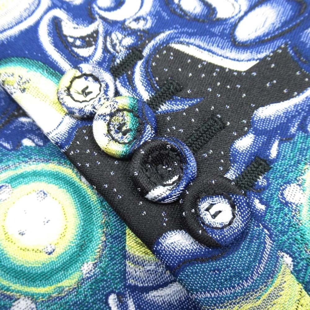 NWT Dior Homme 21AW Kenny Scharf All-Over Jacquard Double Zip Blouson Jacket Blue 50
