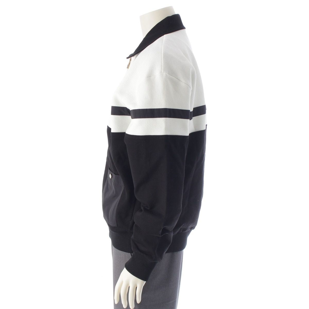 Louis Vuitton 2025 Cotton Nylon Logo Hybrid Jersey Blouson L
