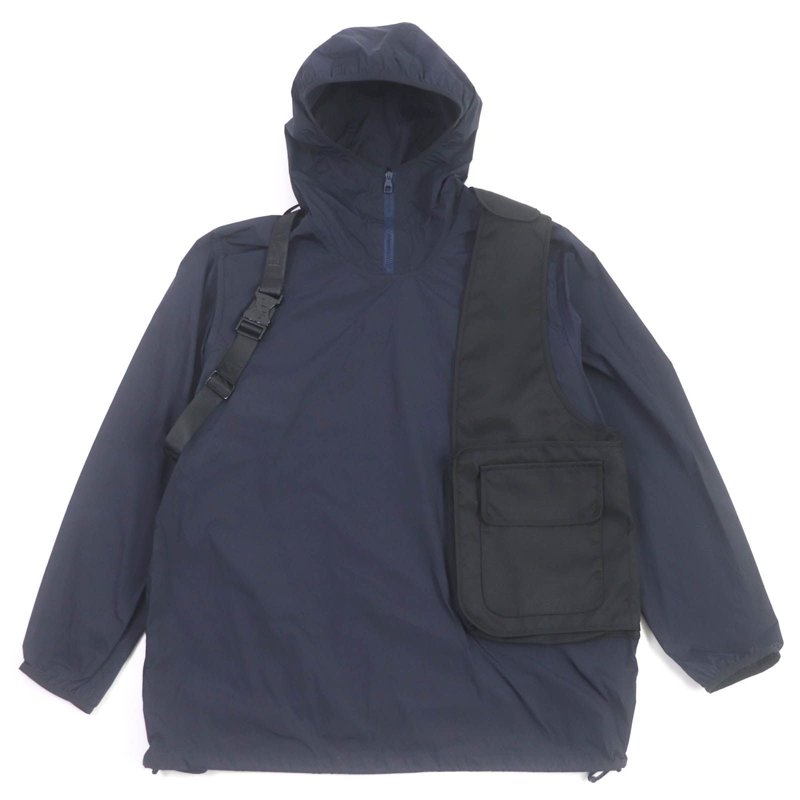 Louis Vuitton 19AW Belt Pocket Windbreaker Anorak Blouson Navy 50