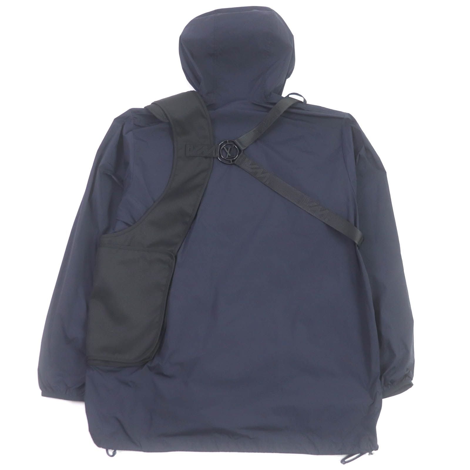 Louis Vuitton 19AW Belt Pocket Windbreaker Anorak Blouson Navy 50