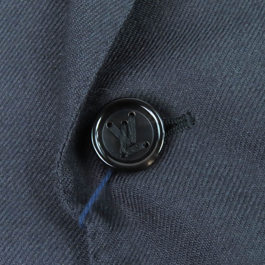 Louis Vuitton 23AW 1AFW57 Double-Breasted Cashmere & Wool Blend Pont Neuf Jacket Dark Grey 44