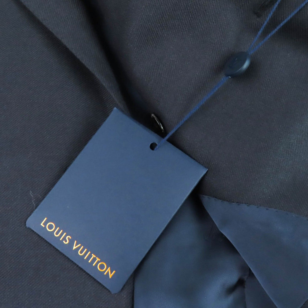 Louis Vuitton 23AW 1AFW57 Double-Breasted Cashmere & Wool Blend Pont Neuf Jacket Dark Grey 44