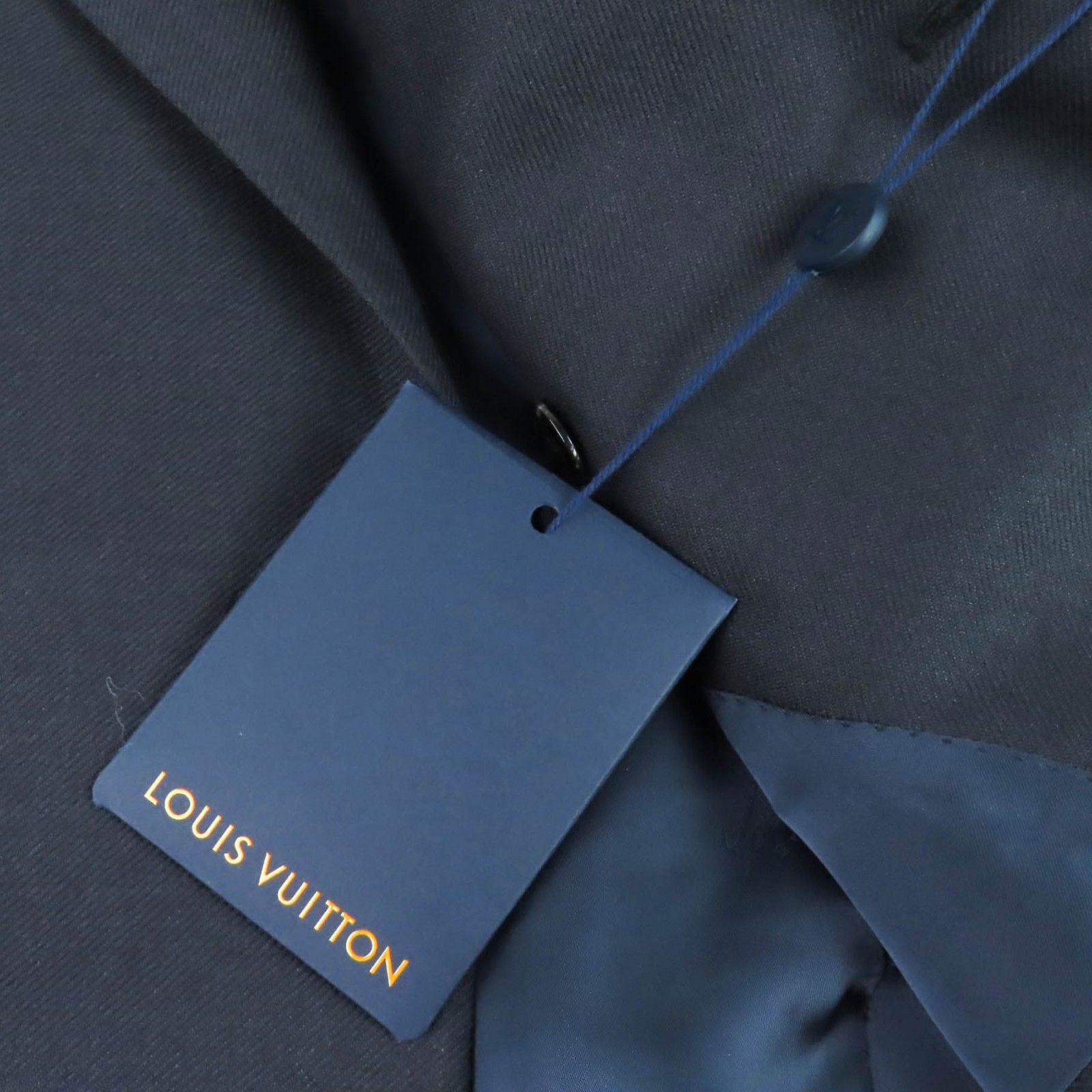Louis Vuitton 23AW 1AFW57 Double-Breasted Cashmere & Wool Blend Pont Neuf Jacket Dark Grey 44