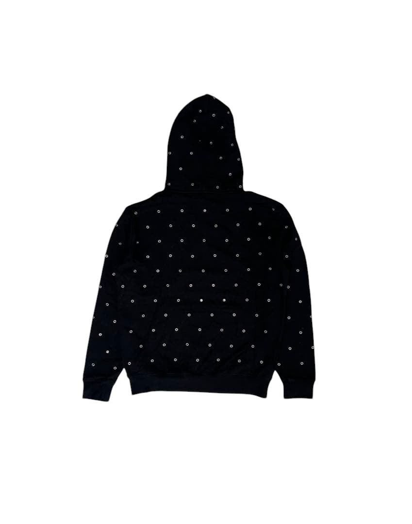 Saint Laurent SS21 Eyelet Logo Hoodie