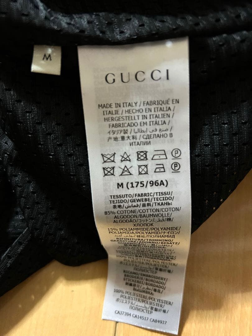 GUCCI Velour Tops Blouson Black M