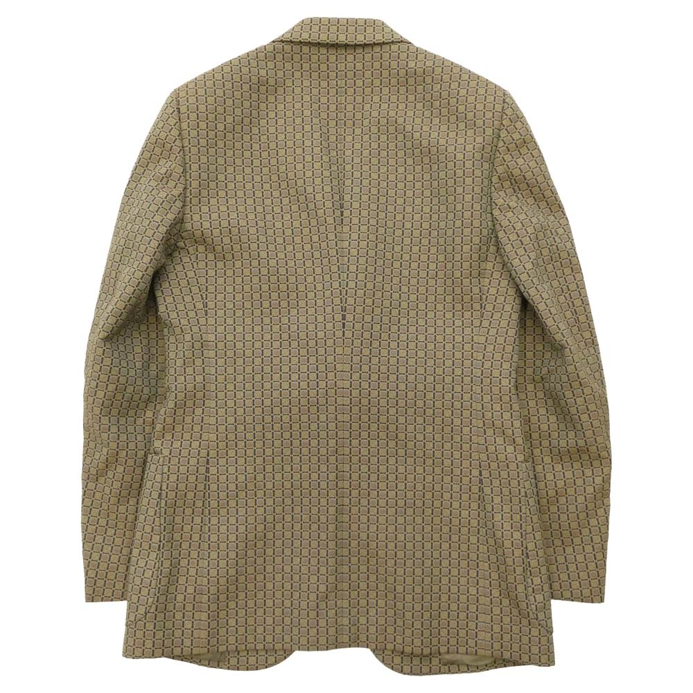 GUCCI Eschatology Maison de l'Amour All-Over Print 2B Tailored Jacket Beige 46