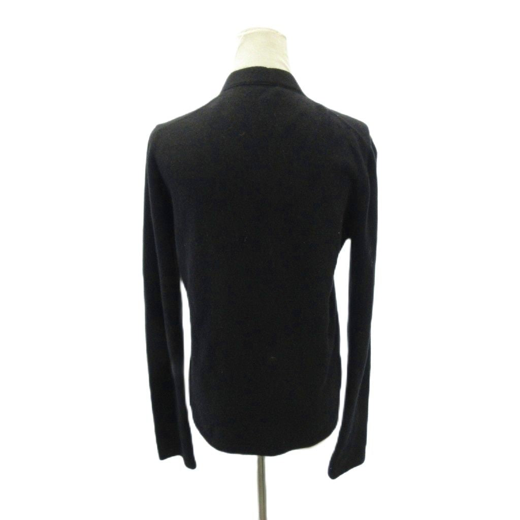 CHANEL 04A Cashmere Knit Cardigan Black Size 44 (XL)