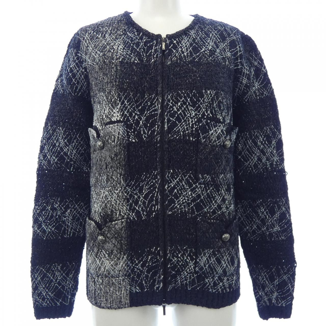 CHANEL Collarless Jacket Size 36