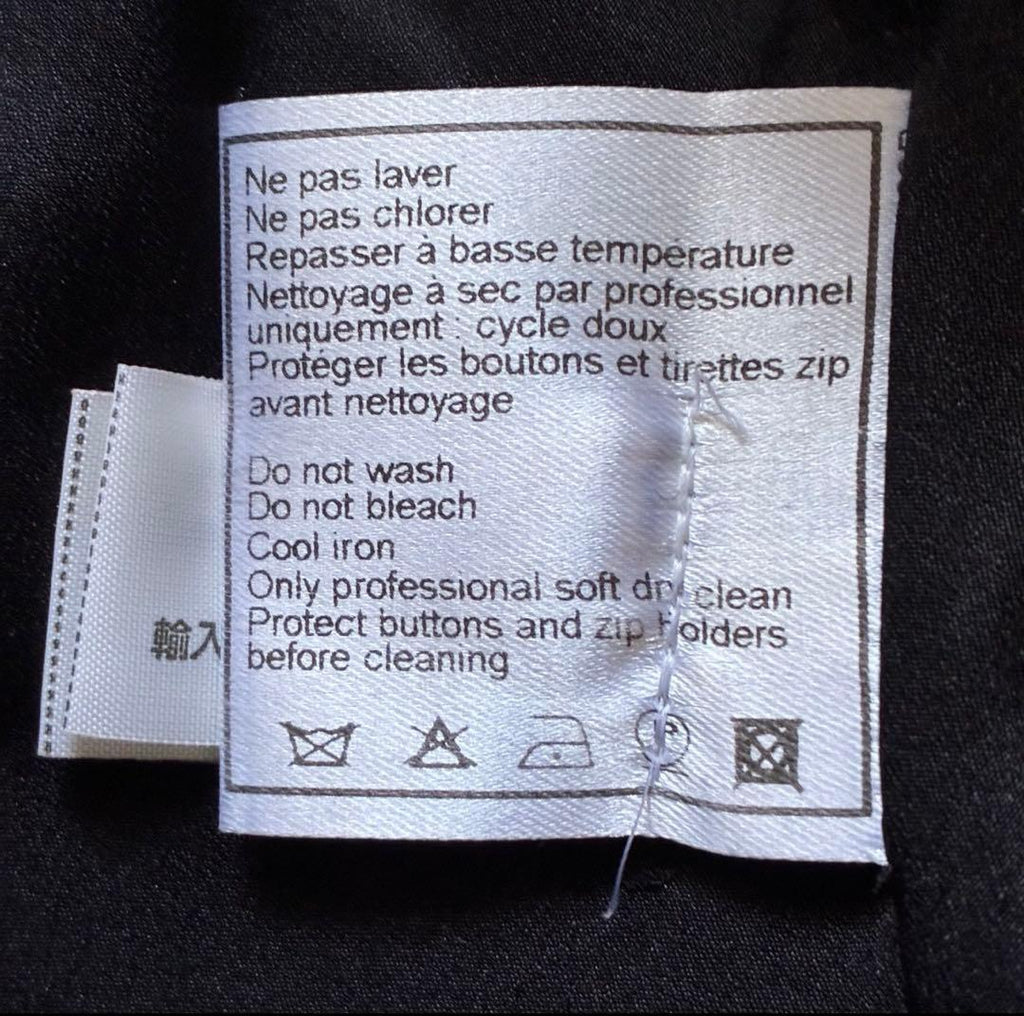 CHANEL Tweed Set-Up Zip-Up Logo Jacket & Skirt Size 36