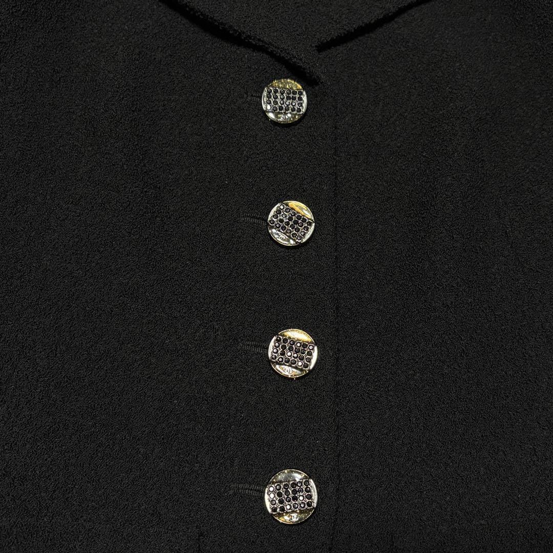 CHANEL Coco Mark Rhinestone Jacket Size 34