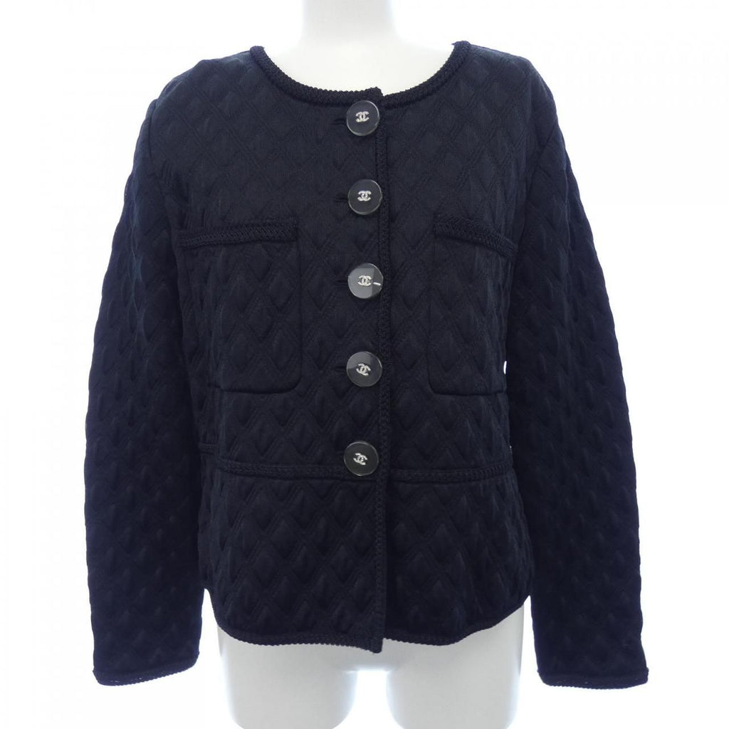 CHANEL Collarless Jacket Size 44