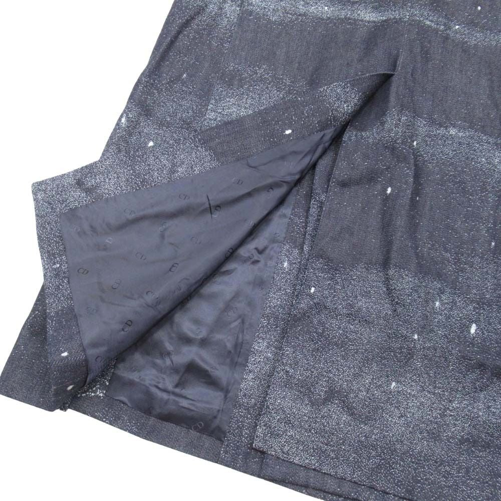 DIOR HOMME 21AW Peter Doig Milky Way Denim Jacquard Chester Coat Indigo Size 50