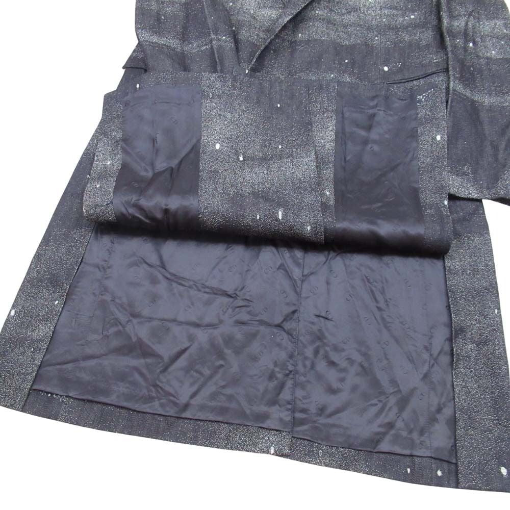 DIOR HOMME 21AW Peter Doig Milky Way Denim Jacquard Chester Coat Indigo Size 50
