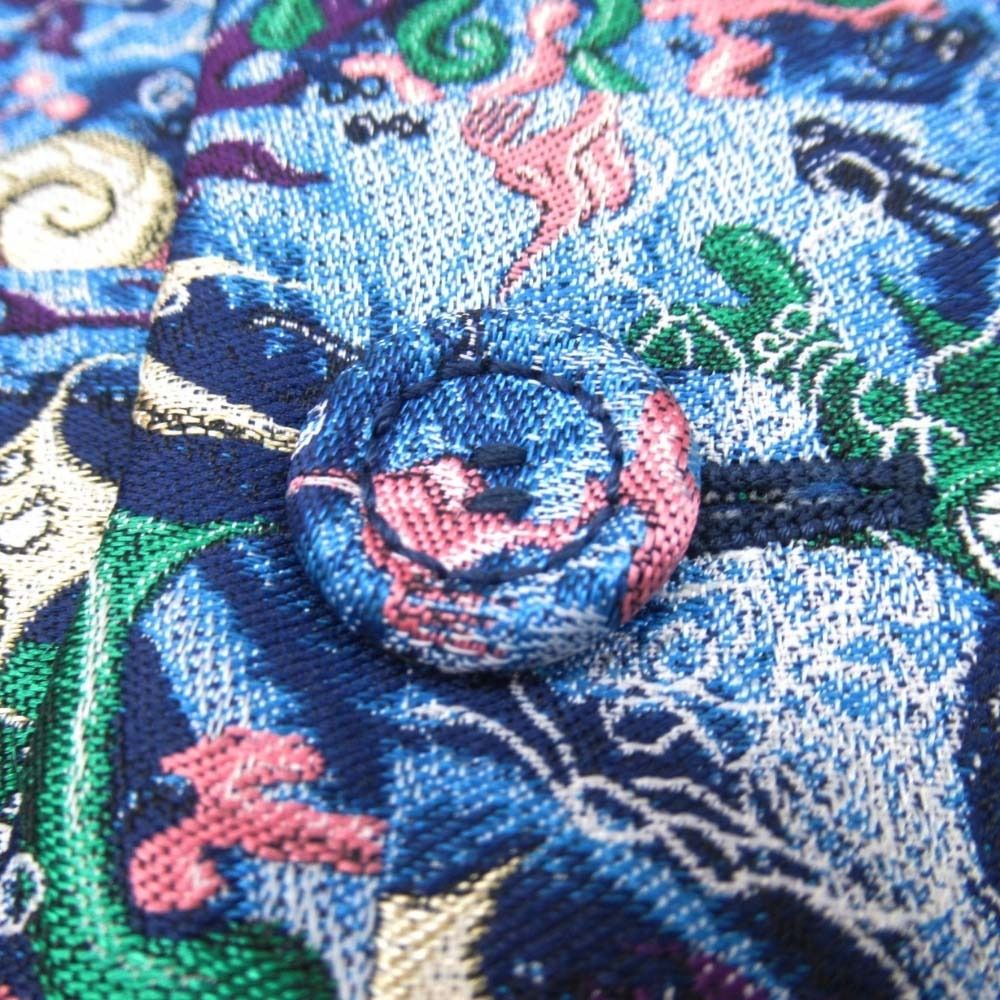DIOR HOMME 21AW Kenny Scharf Marine Jacquard Stencil Collar Coat Navy Size 48