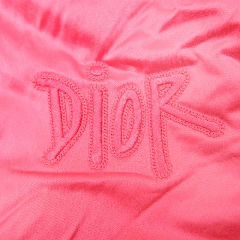 DIOR HOMME 21SS Shawn Stussy Bull Back Patch Bomber Jacket Red Size 44
