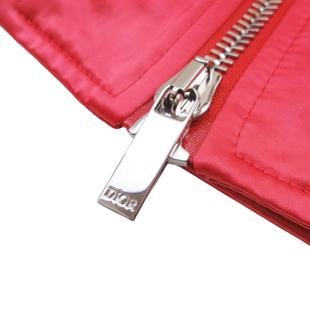 DIOR HOMME 21SS Shawn Stussy Bull Back Patch Bomber Jacket Red Size 44