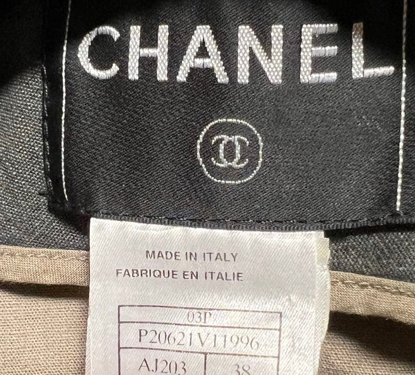 CHANEL Grey Denim Jacket Size 38