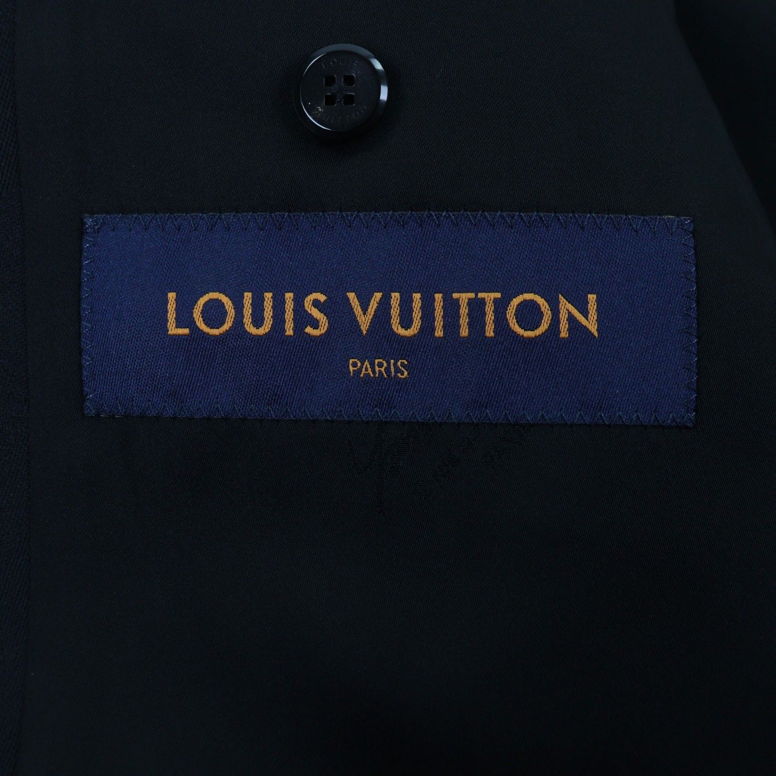 LOUIS VUITTON 20AW Camouflage LV Flower Wool Jacket Black Size 44