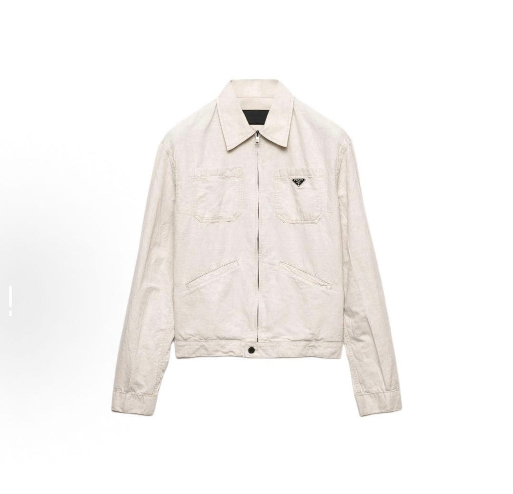 PRADA 25SS Linen Cotton Jacket