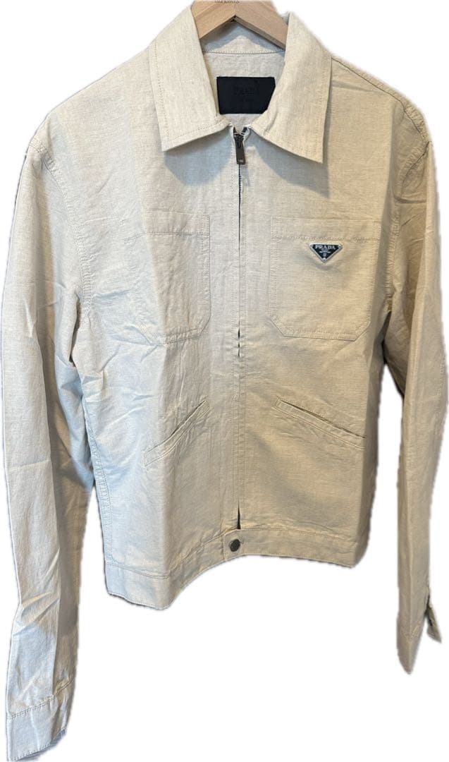 PRADA 25SS Linen Cotton Jacket