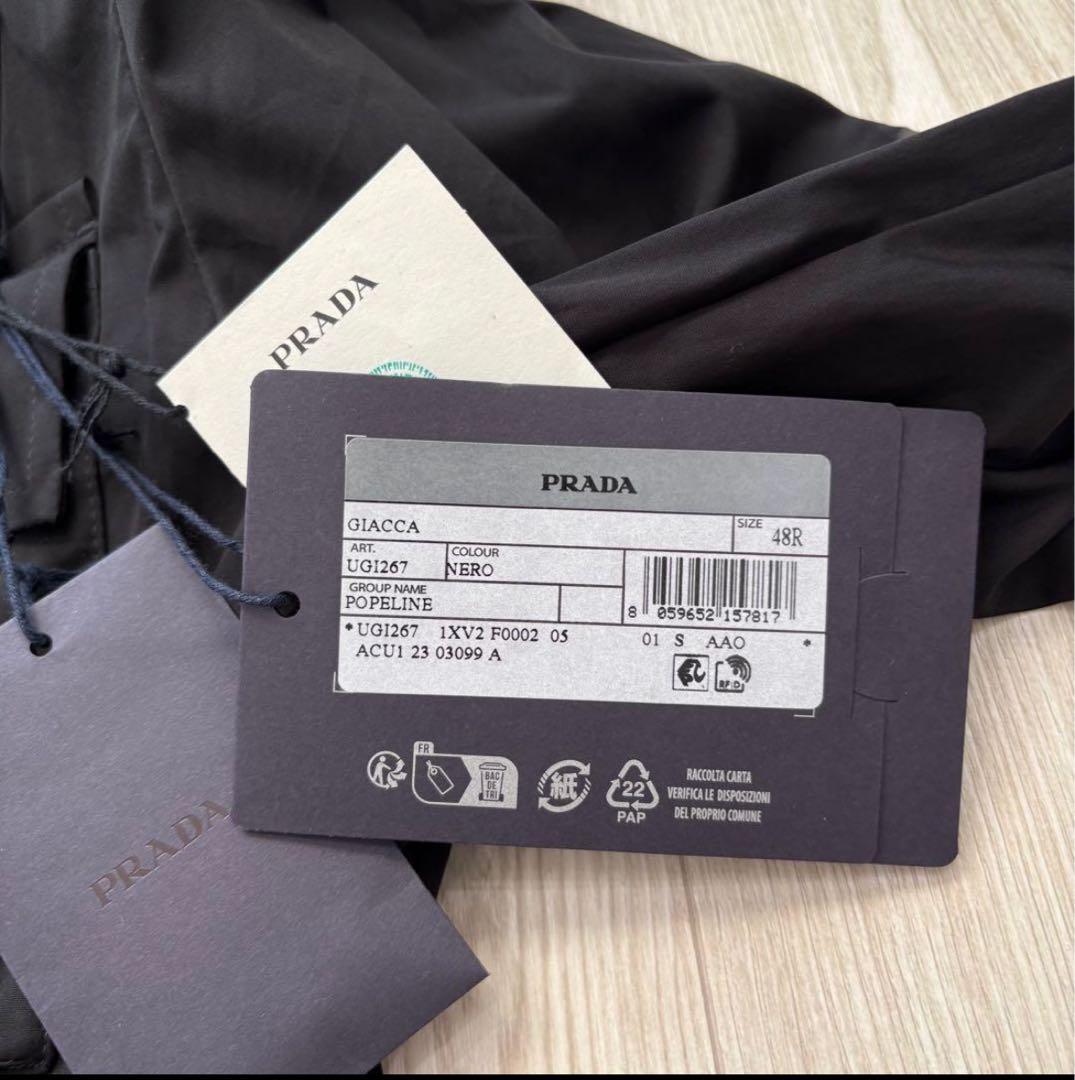 PRADA 24SS Multi-Pocket Tech Shirt Jacket Military Triangle Logo