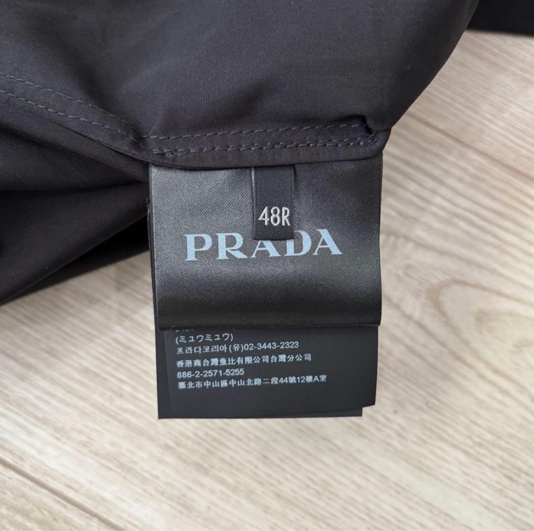 PRADA 24SS Multi-Pocket Tech Shirt Jacket Military Triangle Logo