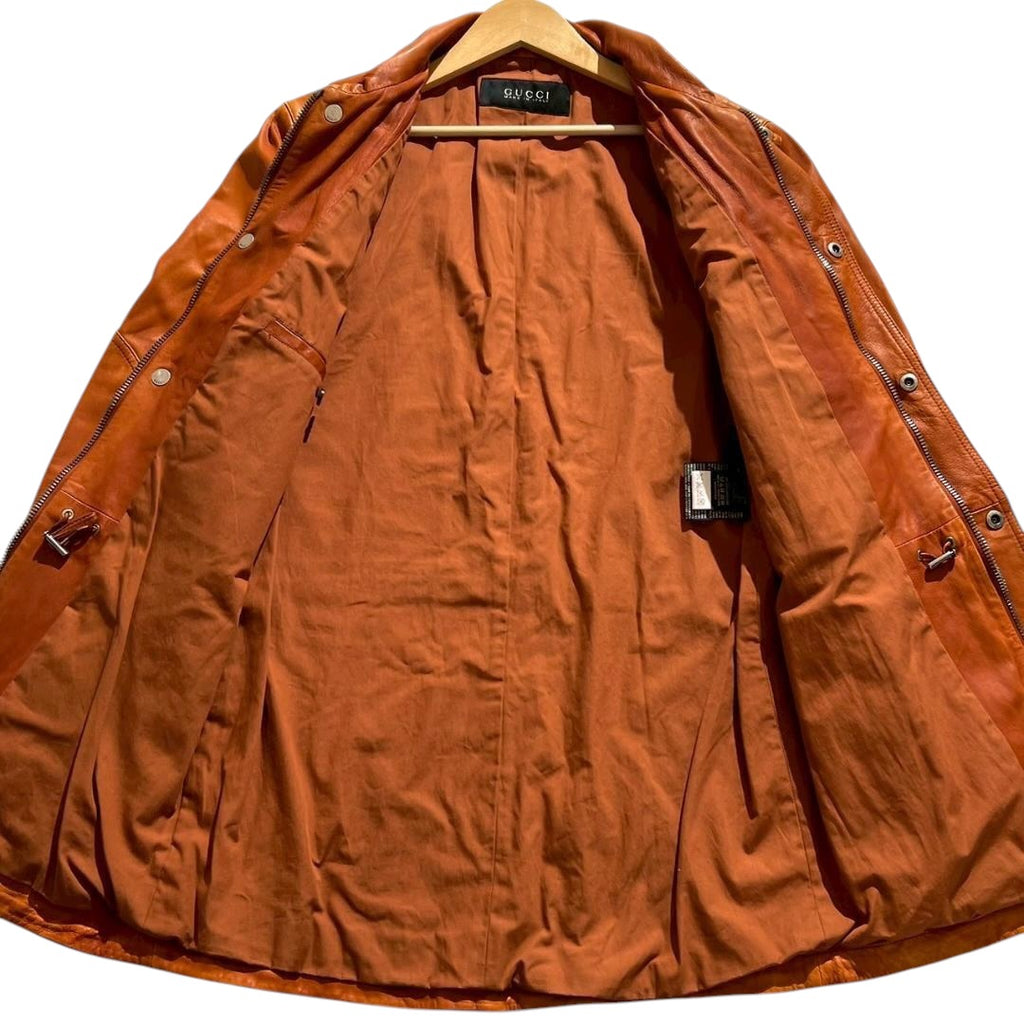GUCCI Tom Ford Era Lamb Leather Zip-Up Blouson