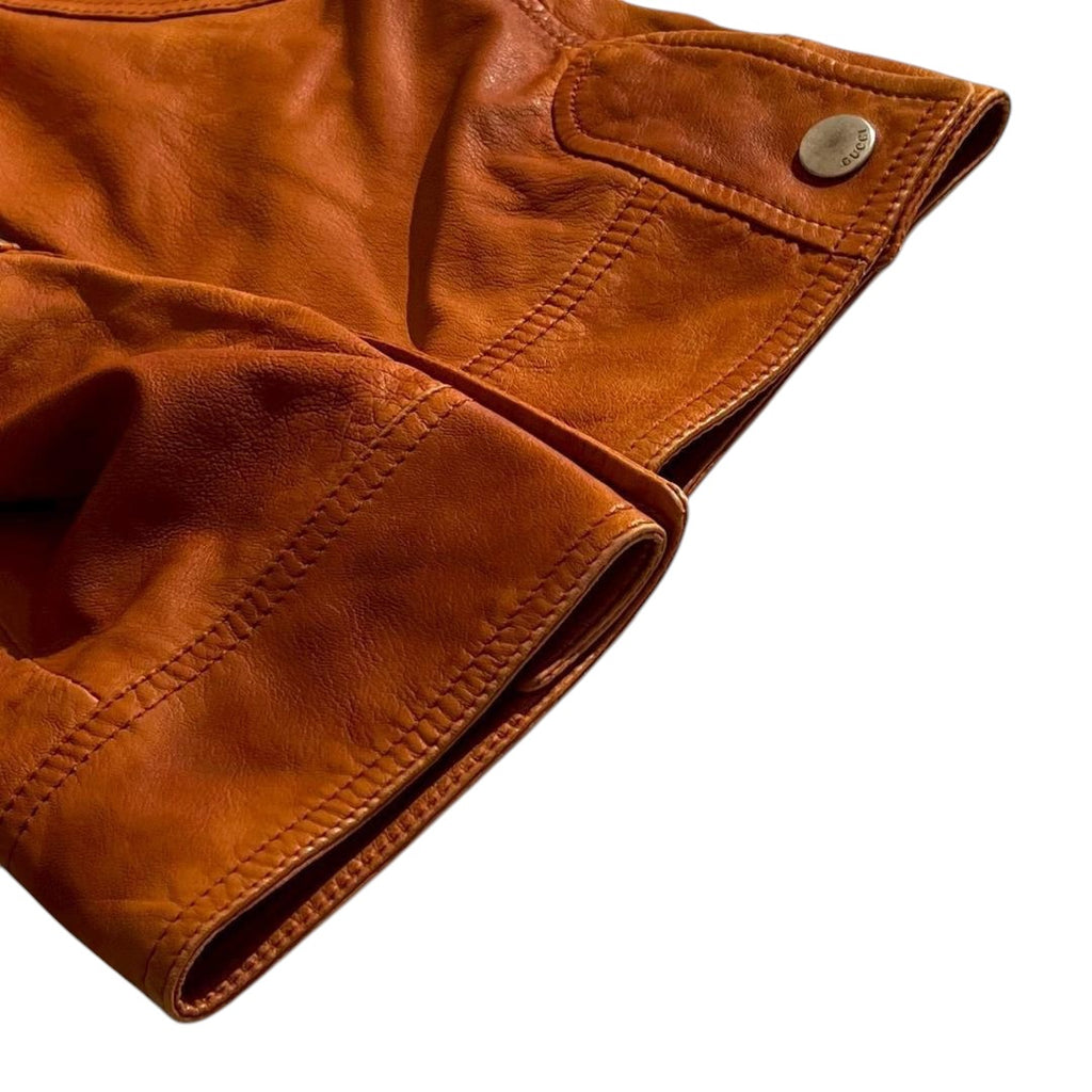 GUCCI Tom Ford Era Lamb Leather Zip-Up Blouson
