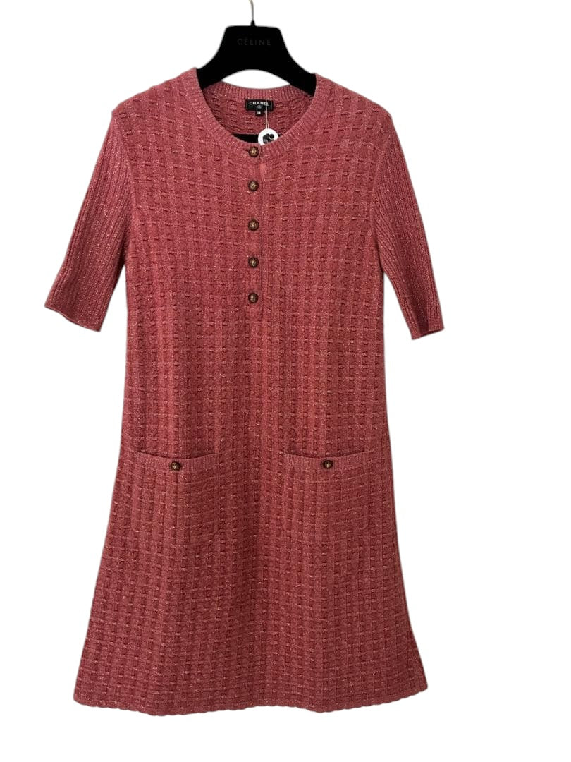 CHANEL Tweed Knit Dress
