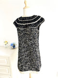 CHANEL Tweed Dress Coco Mark Lame