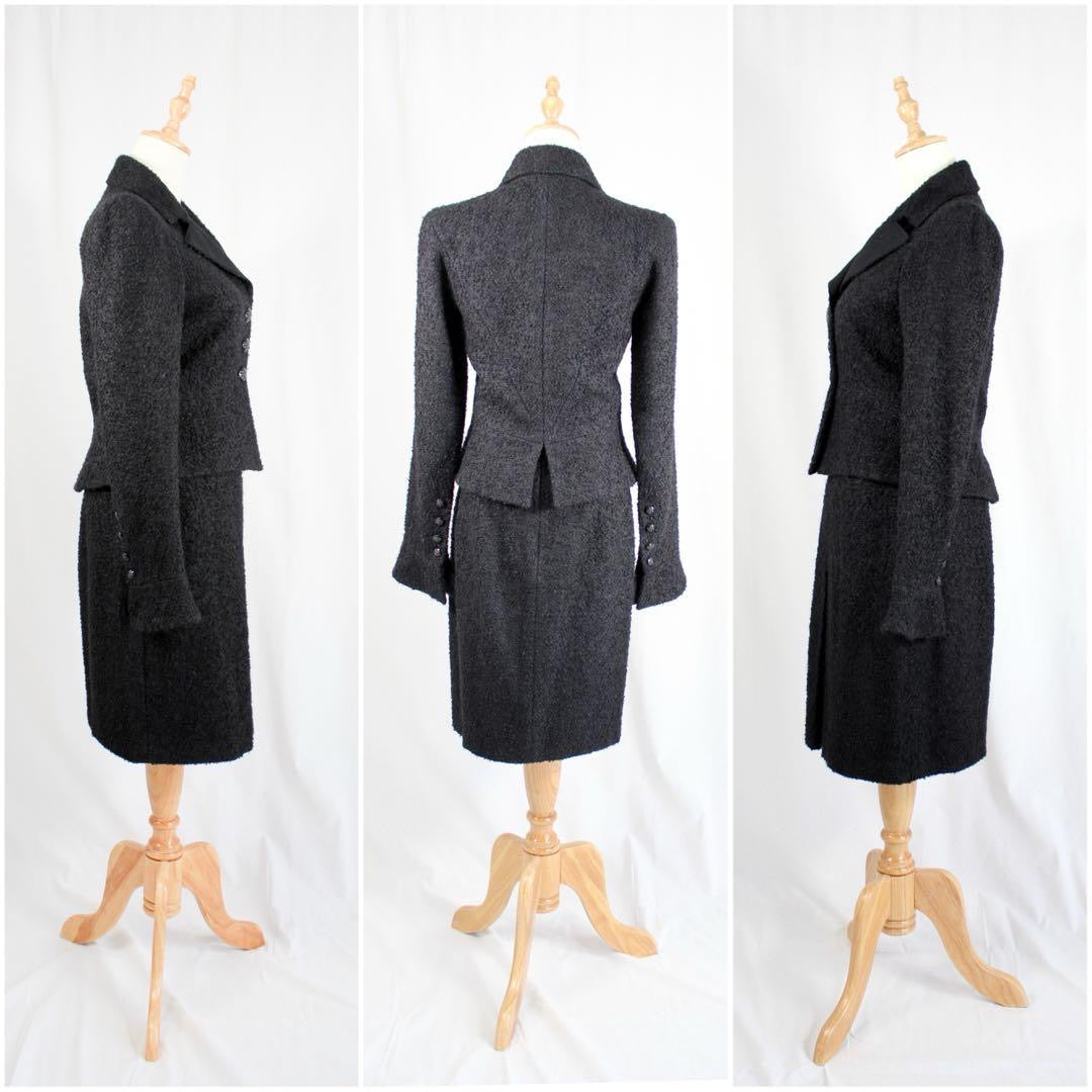 CHANEL Camellia Mohair Jacket & Skirt Setup