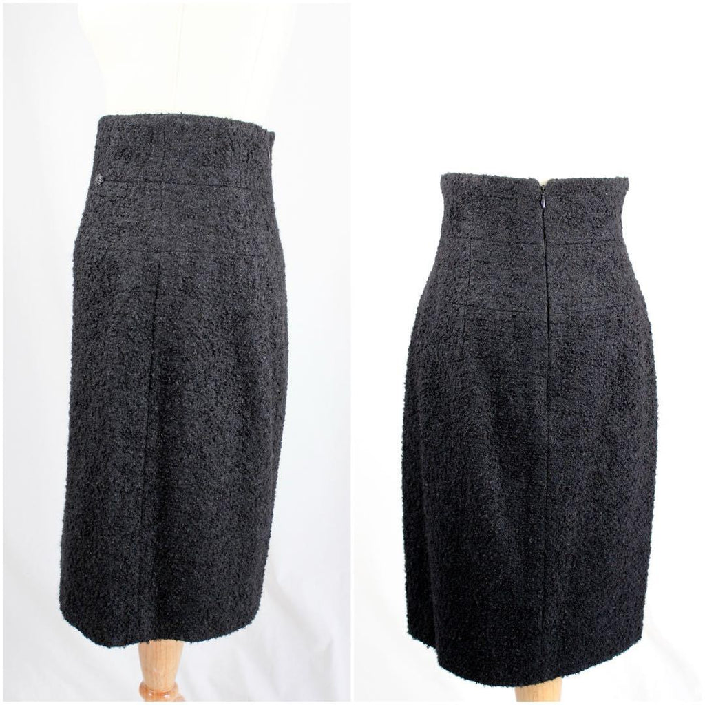 CHANEL Camellia Mohair Jacket & Skirt Setup