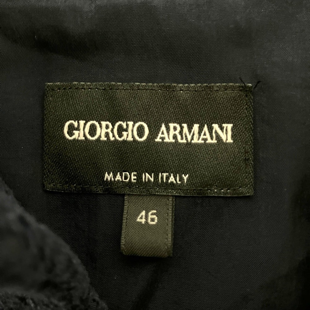 GIORGIO ARMANI 2way Stand Collar Tailored Jacket Navy Size 46