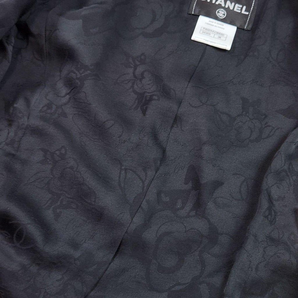 CHANEL Sequin CC Logo Jacket Size 38 — Near Mint
