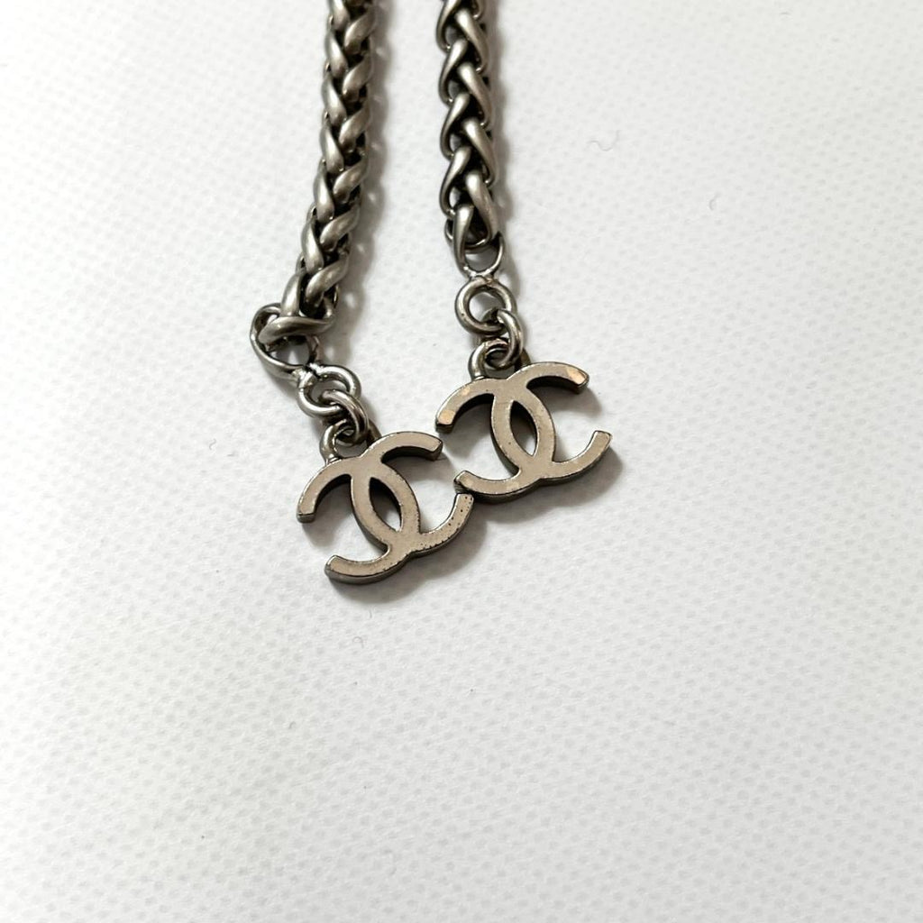 CHANEL No Collar Jacket Coco Mark Chain Belt