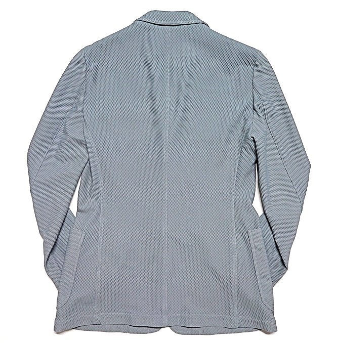 GIORGIO ARMANI 21SS Technical Waffle Mesh Jersey Tailored Jacket Grey Size 46