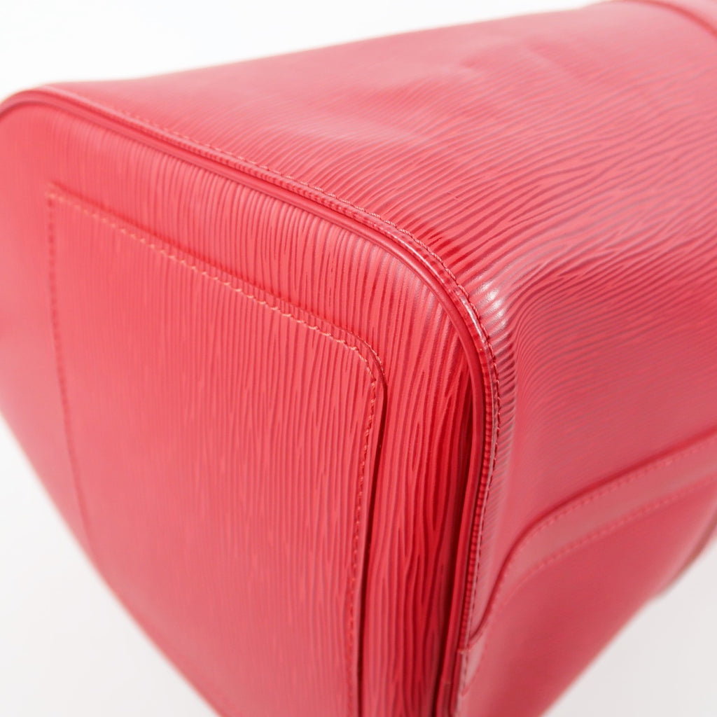 LOUIS VUITTON Keepall 45 Soft Epi Leather Boston Bag Red