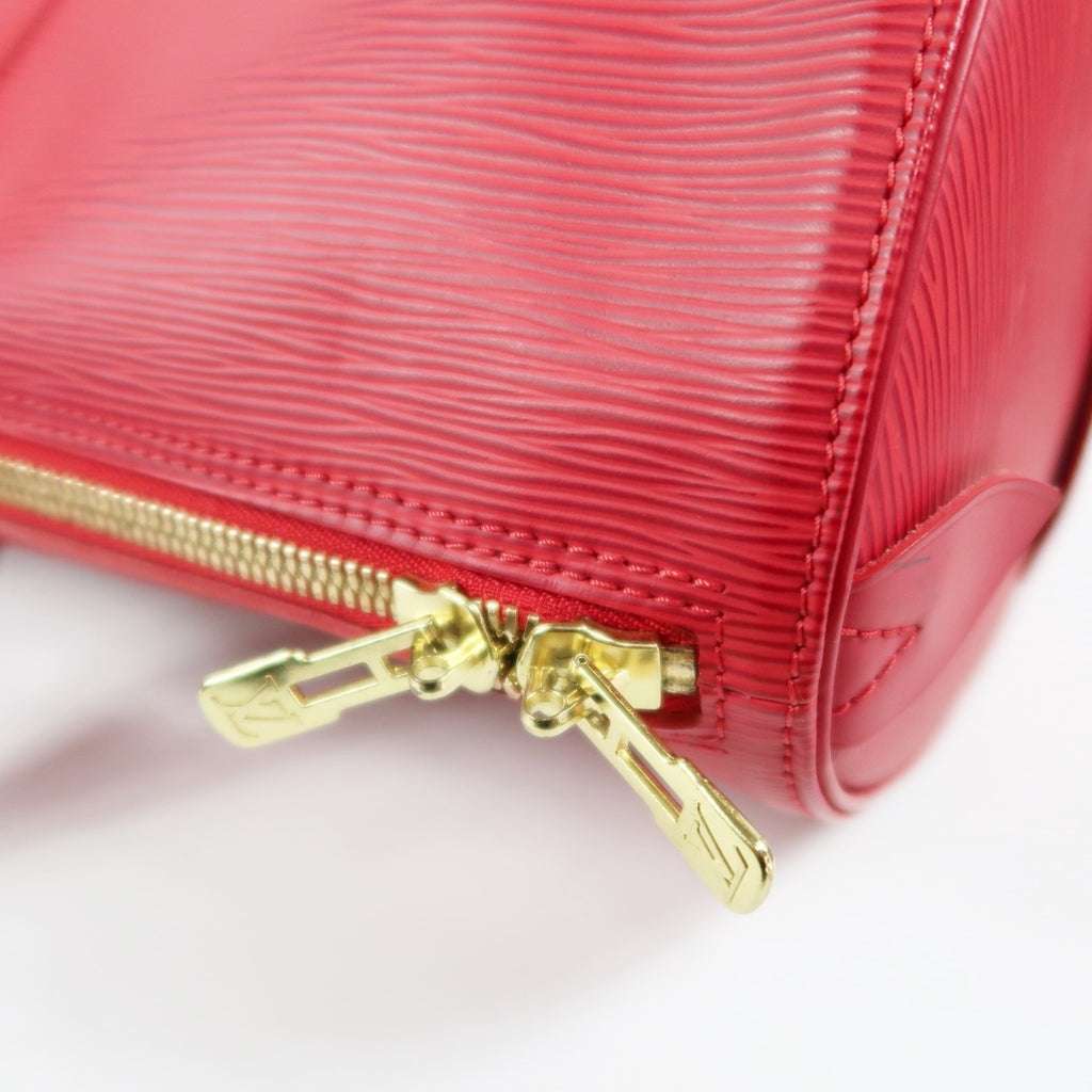 LOUIS VUITTON Keepall 45 Soft Epi Leather Boston Bag Red