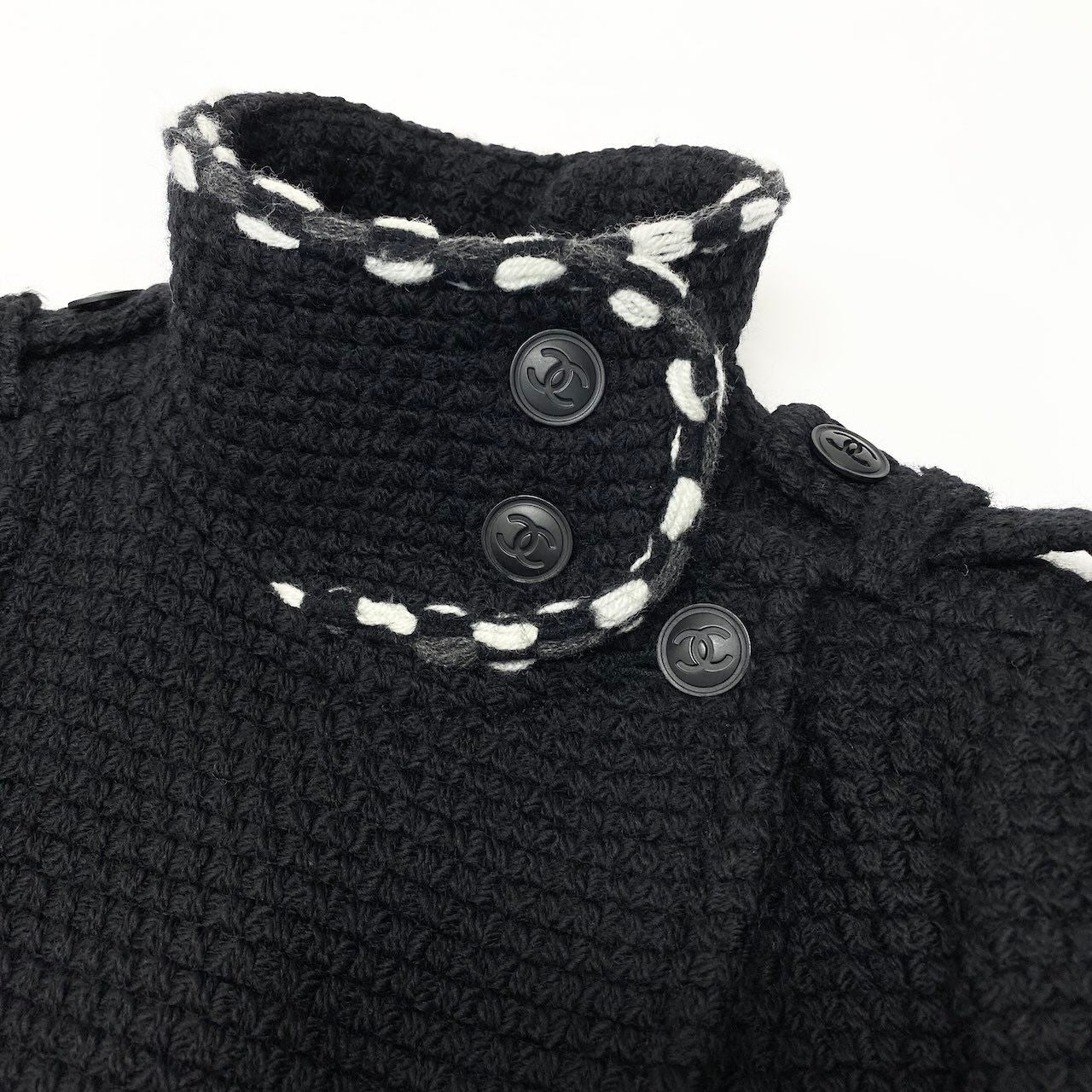 CHANEL Vintage 1994A Tweed Knit Peacoat P39397V28326
