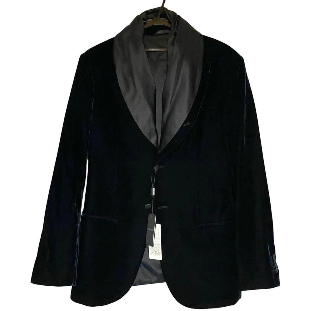 NWT Giorgio Armani Velvet Velour Jacket Size 50