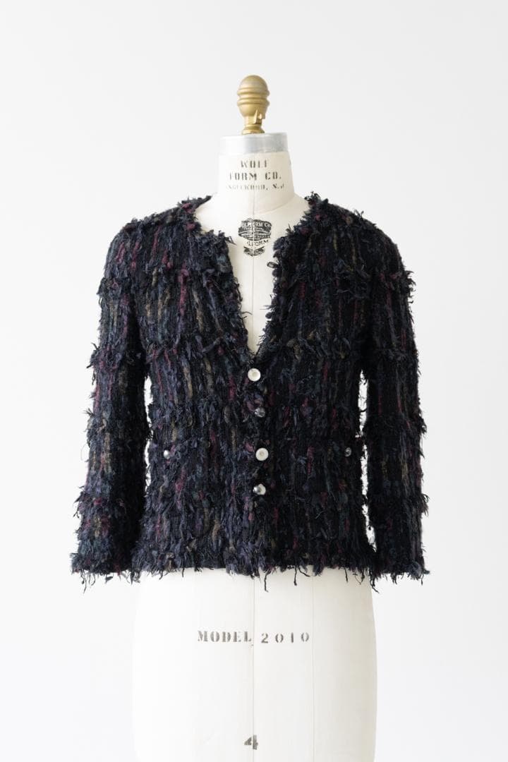 CHANEL Tweed Fringe Jacket