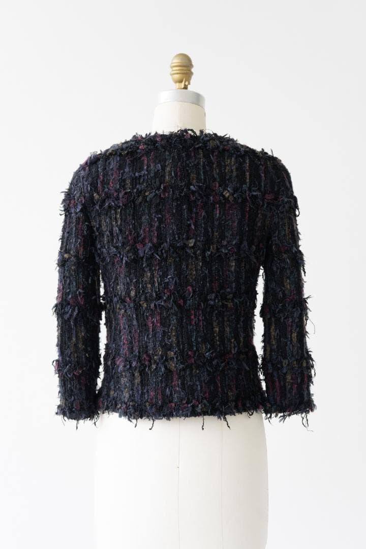 CHANEL Tweed Fringe Jacket
