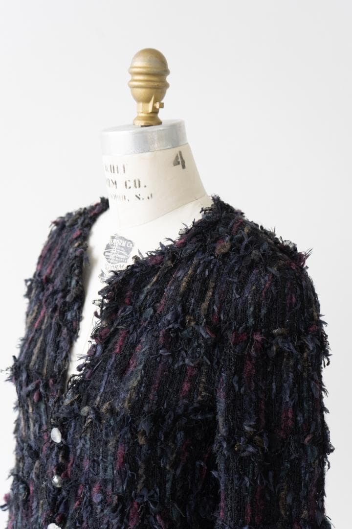 CHANEL Tweed Fringe Jacket